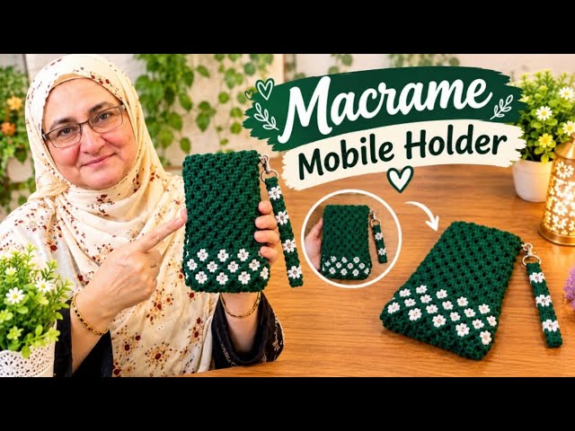 Beautiful Macrame Mobile Organizer | Step by Step DIY Tutorial