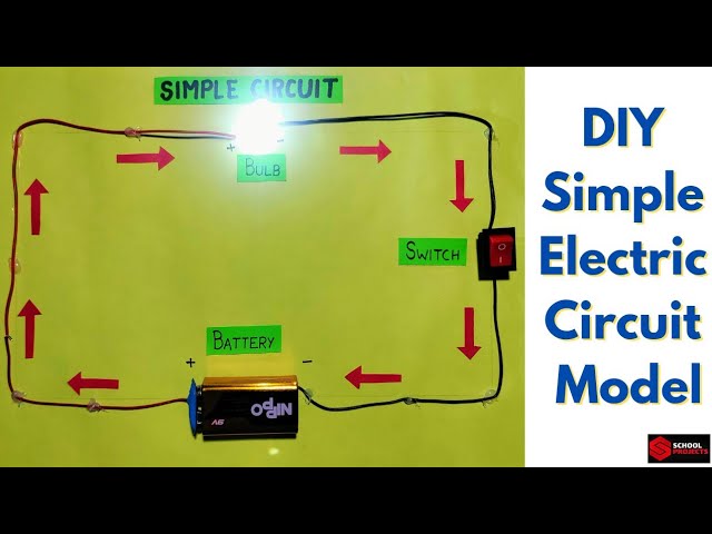 Working Model Of Simple Electric Circuit For School Project / DIY Simple Electric Circuit