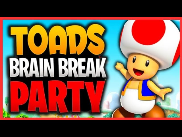Toad's Party! | Brain Break | Just Dance | Mario Brain Breaks | Freeze Dance | Danny Go Noodle