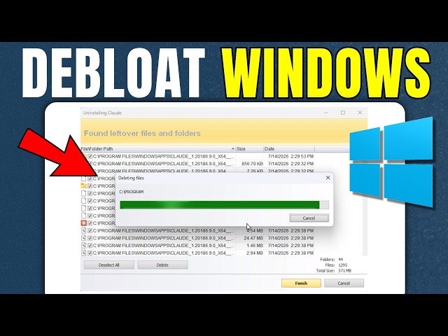 How to Debloat Windows 11 & 10 Quickly – 1 Minute Tutorial