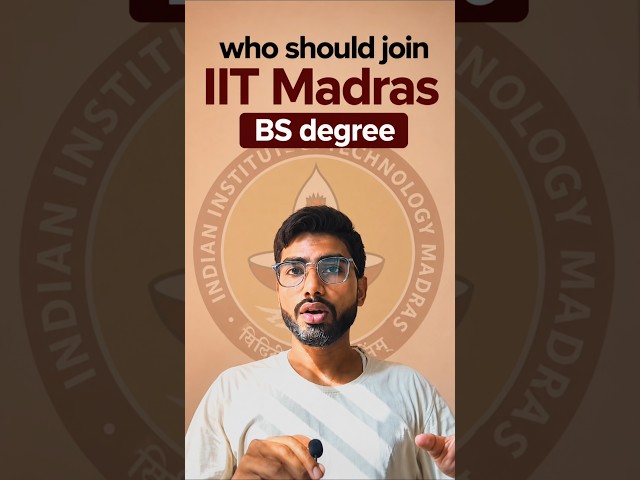 Who should join IIT Madras BS program #iittm #shortsfeed #ytshorts #shorts