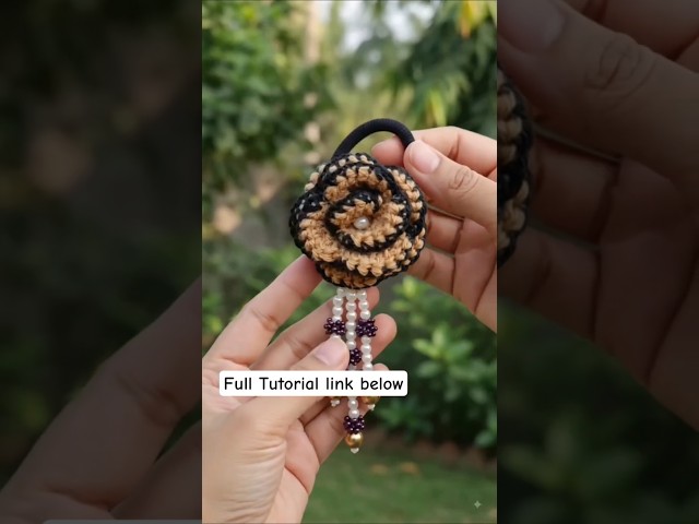 You WON’T Believe How Easy This Is! 🌹✨ #crochet #rosetie #shorts #viral #subscribe #newyoutuber