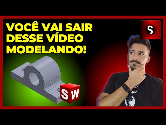 MODELE SUA PRIMEIRA PEÇA DO ZERO 🔧 SOLIDWORKS PARA INICIANTES!! #1