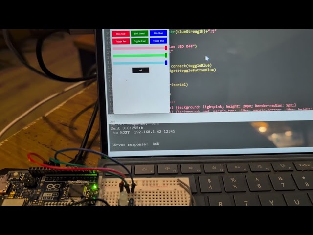 Lesson 72 assignment for Paul McWhorter's Arduino Uno R4 WiFi Lessons