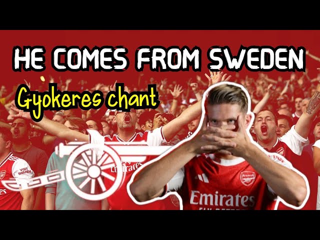He dumped his girlfriend to play in red and white - Arsenal chant for Viktor Gyokeres [WITH LYRICS]