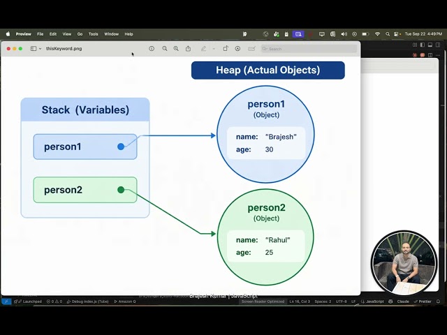 this keywordJavaScript `this` Keyword Explained Simply 🔥 | With Real-Time Debugging