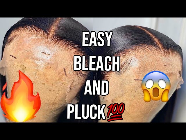 HOW TO: BLEACH KNOTS AND PLUCK LACE FRONT WIGS/LACE CLOSURES FOR BEGINNERS💯  l LUCY BENSON