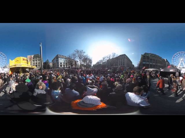 360 VR Video - Karneval Düsseldorf 2016 Rosenmontagszug