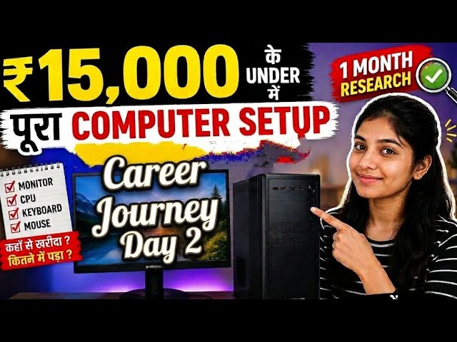 LG24U411Amonitor | Budget PC Setup under15,000 | My Career JourneyDay2 #careerwithsonali #lgmonitor