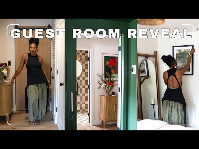 LUXURY GUEST ROOM REVEAL TOUR (insane bathroom)!! MIAMI HOUSE RENOVATION 🌴 MONROE STEELE