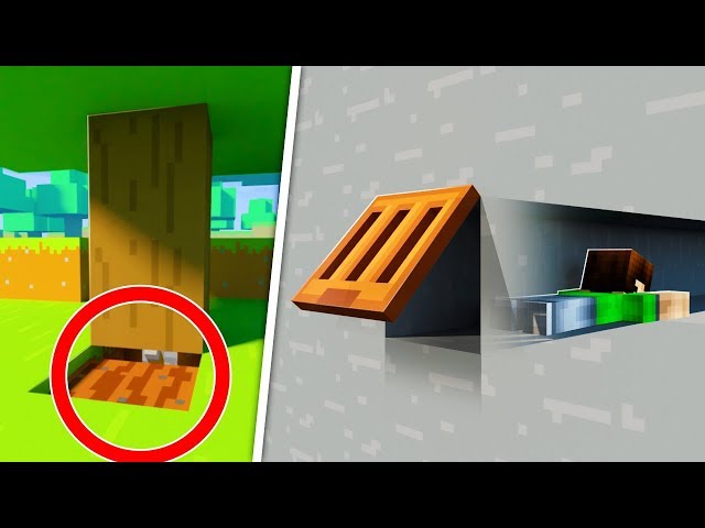 10 Secret Entrances Your Friends will NEVER Find in Minecraft!