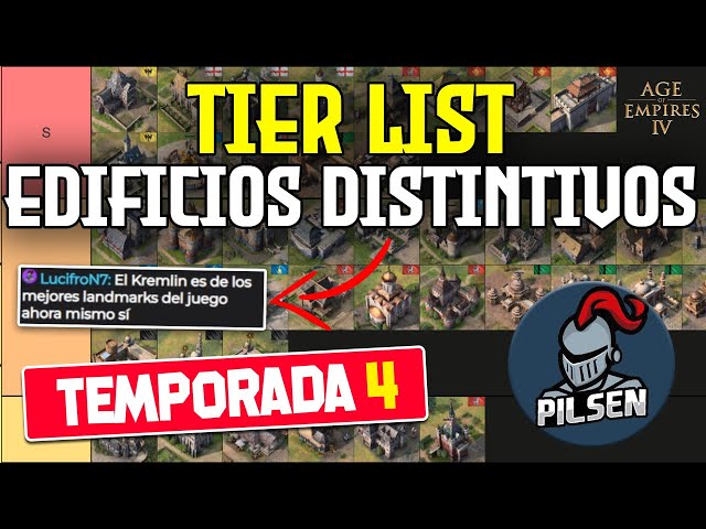 🥇 Tier List EDIFICIOS DISTINTIVOS en Age of Empires 4