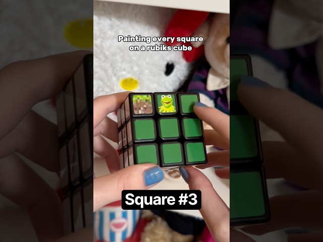 Square 3 of my Rubik’s cube #shorts #art #fyp