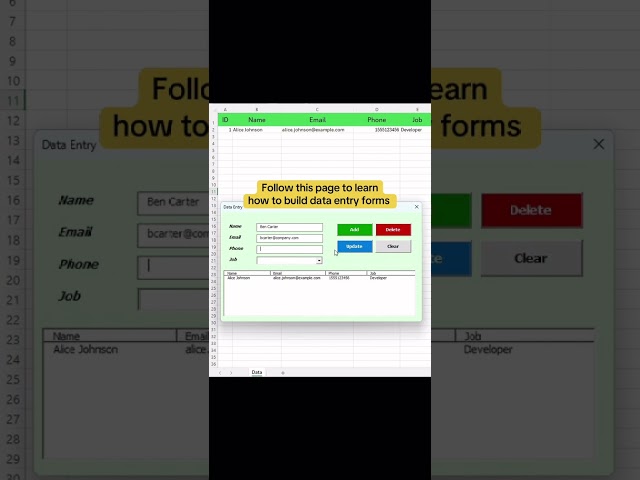 Make Data Entry Easy with Excel UserForms (No Coding Skills Needed)