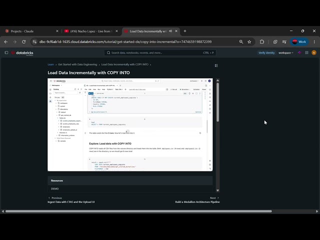 Load Data Incrementally with COPY INTO   Get Started with Data Engineering   Databricks   Google Chr