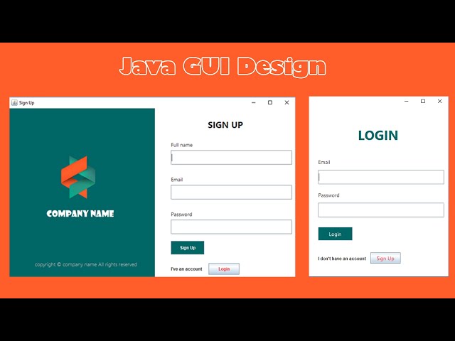JAVA - How To Design Login And Register Form In Java Netbeans