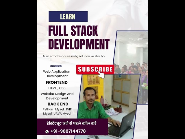 Advanced Full Stack Developer Course Delhi | 100% Job Placement | Book Appointment Call 9007144778
