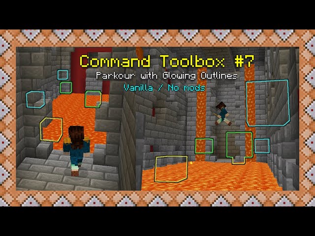 How I Made a Parkour Course with Glowing Outlines | Minecraft Java 1.17+ | Command Toolbox #7