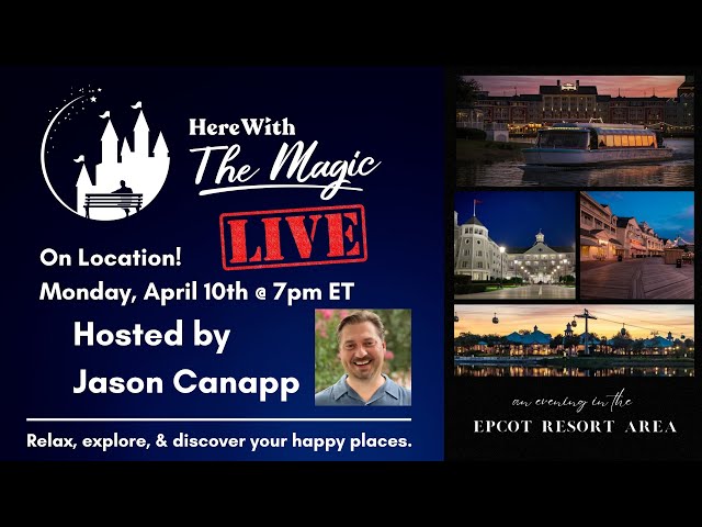 🔴 LIVE | Exploring Disney's Epcot Resort Area