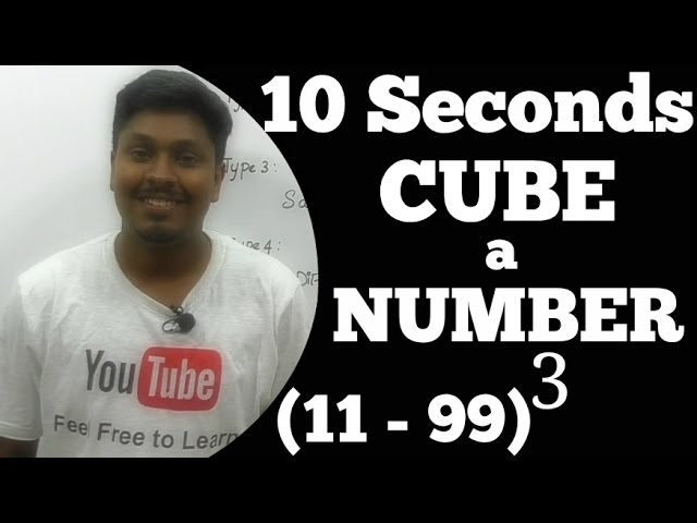 How to CUBE a number Faster (Speed maths)