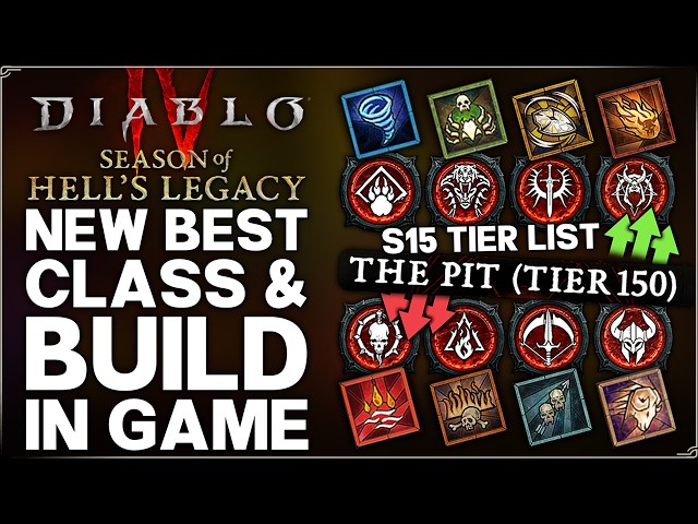 Diablo 4 - New Best Class & Build in Season 15 - Most OP Classes & Builds Tier List Ranking Guide!