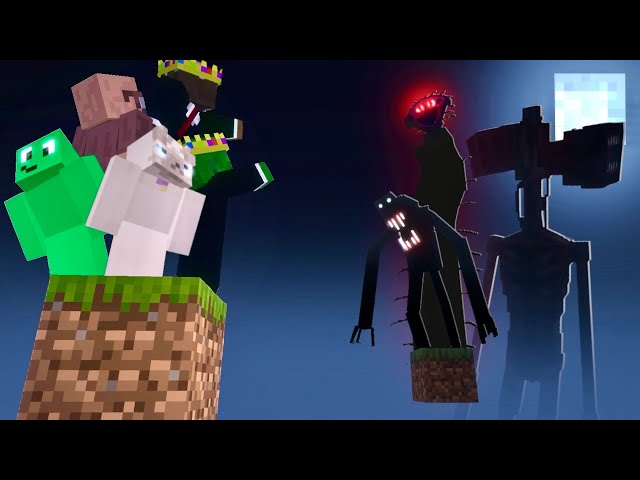 5 Players VS Every Horror Mod on a Single Minecraft Block