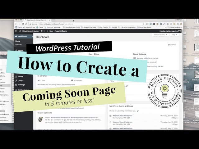 Create a Simple Coming Soon Page in 5 Minutes