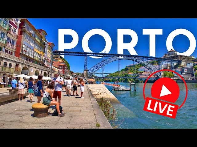 🔴  LIVE Porto Walking Tour PORTO BAIXA🇵🇹 | Discover one of Portugal's most charming cities!