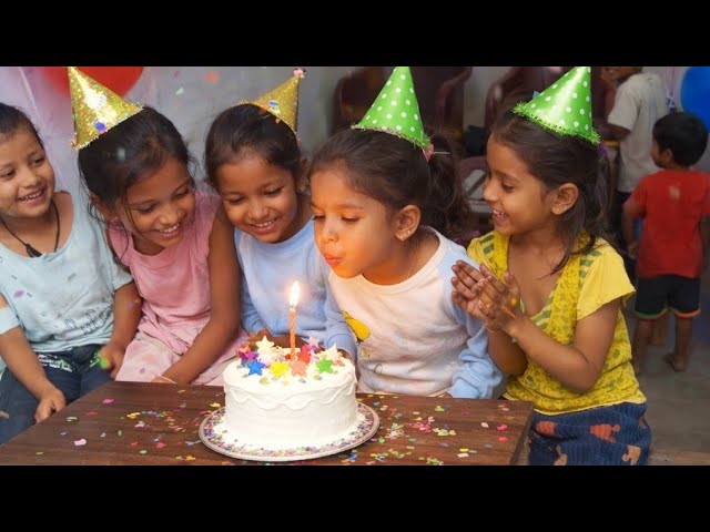 Cute Kids Birthday Party 🎂 | Happy Birthday Celebration with Balloons & Cake | Kids Birthday. 