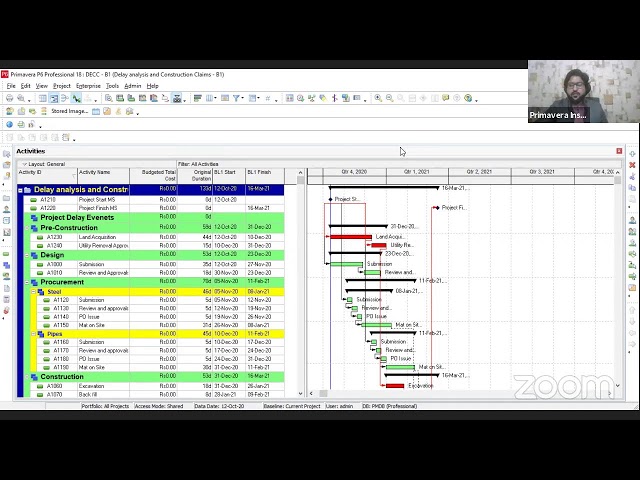 Delay Claims Management with Primavera 6 Live Webinar