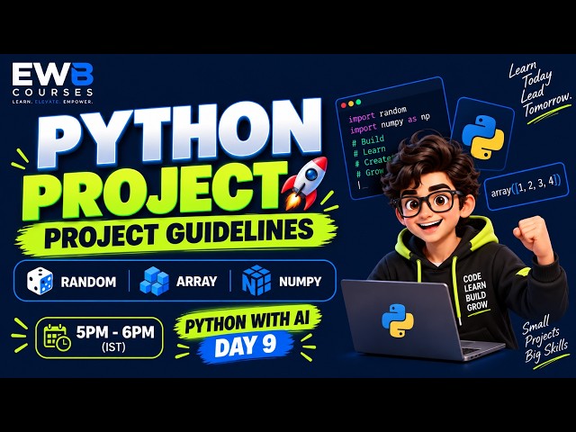 Python Random Module, Arrays & NumPy Explained | randint, uniform, randrange, choice |