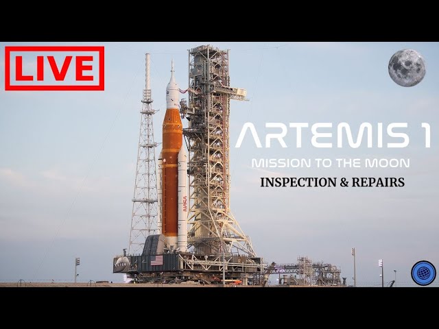 🌎 LIVE NASA Artemis 1 Cam: Inspection and Repair