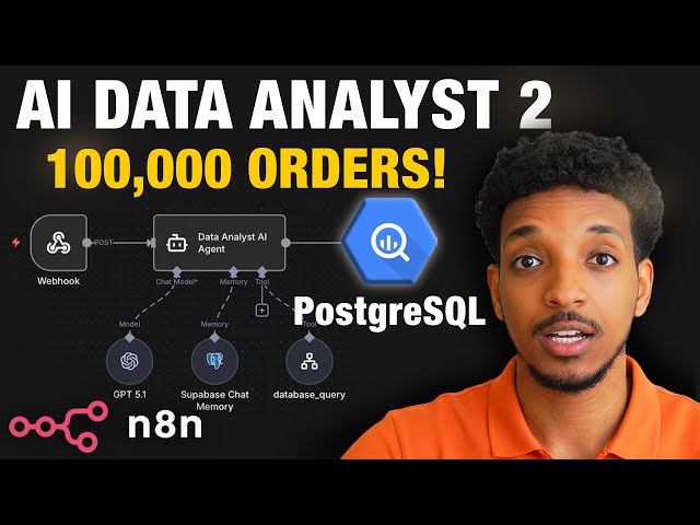 This N8N AI Agent Can Query ANY Database & Generates Charts! ( No-Code Tutorial)