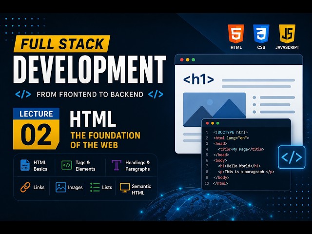 Full Stack Development | Lecture 02 - HTML