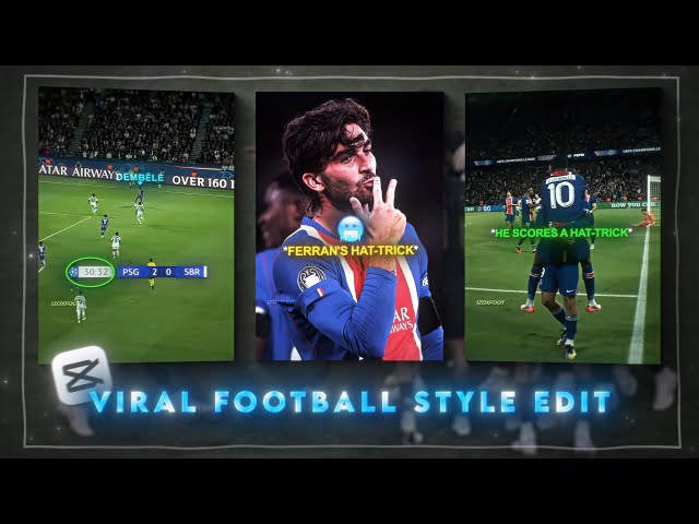 Full viral football style edit tutorial on capcut✨