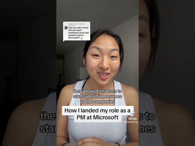 How I got my role at Microsoft #microsoftpm #womenintech #productmanager