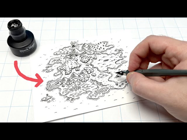 Making Fantasy Maps the Old School Way!