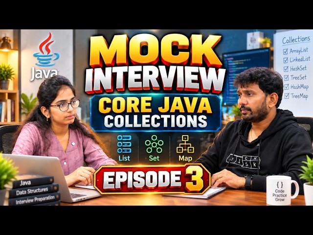 Java Mock Interview 2026 | Core Java Collections Interview Questions & Answers | Vcube