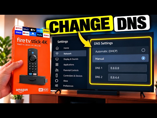 How to CHANGE DNS on Fire TV Stick | Set Up Manual DNS on Amazon Fire TV