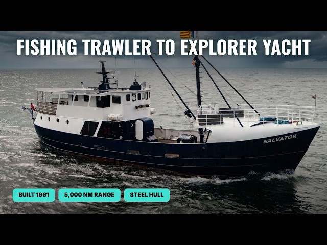 THIS 1961 Former Belgian Trawler Became a 5,000 NM Explorer Yacht