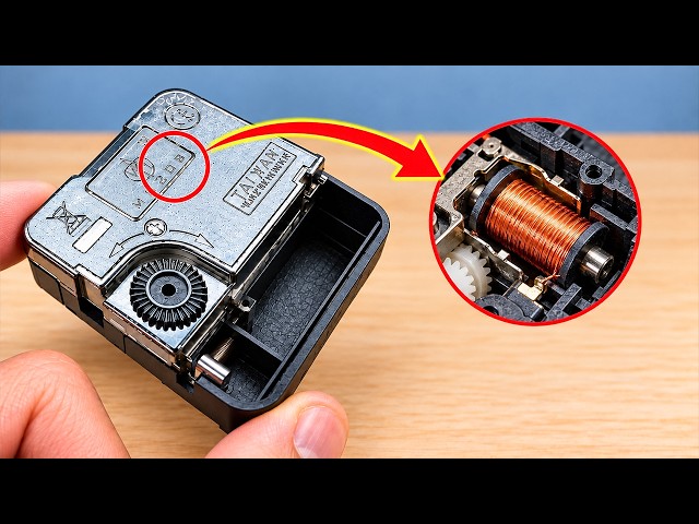 Don't Throw Away Your Old Clock Motor Until You See This! The Hidden Component Inside Will Shock You