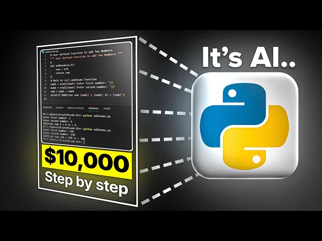 How To Make $10,000 From Python Using AI (STEP BY STEP)