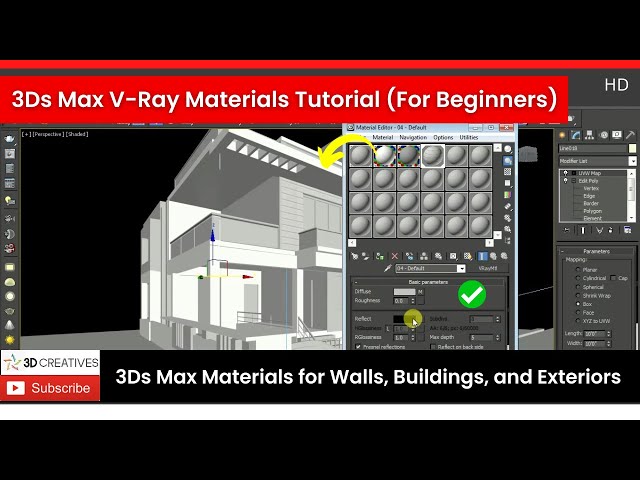 3Ds Max V-Ray Materials Tutorial (For Beginners)