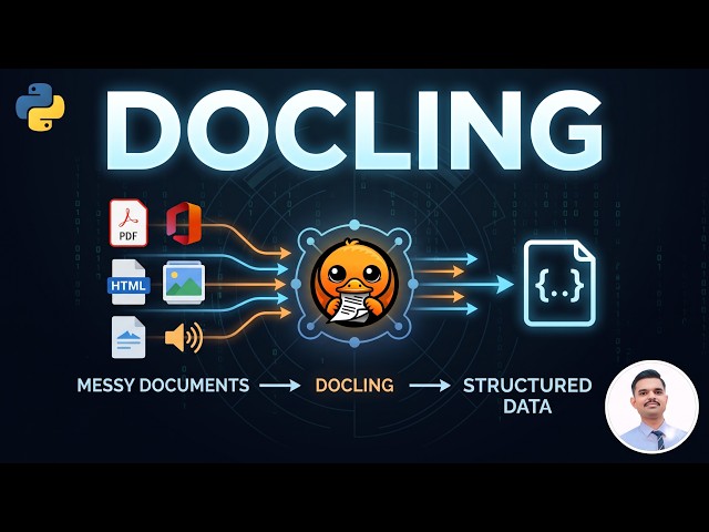 Docling Tutorial: PDF to Markdown, JSON & Structured Data | Document AI with Python