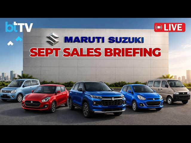 LIVE: Maruti Suzuki To Announce September Sales And Half-Yearly Performance