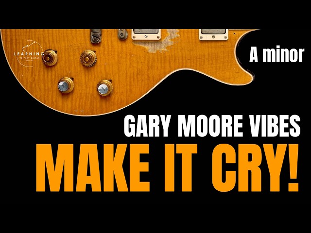 🎸 Gary Moore Style Slow Blues Backing Track in A Minor |  Make Your Guitar Cry