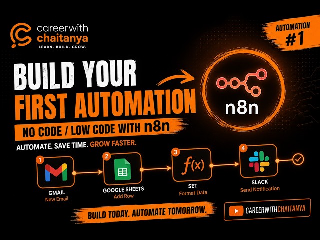 Build Your First Automation with n8n | No-Code/Low-Code Automation for Beginners