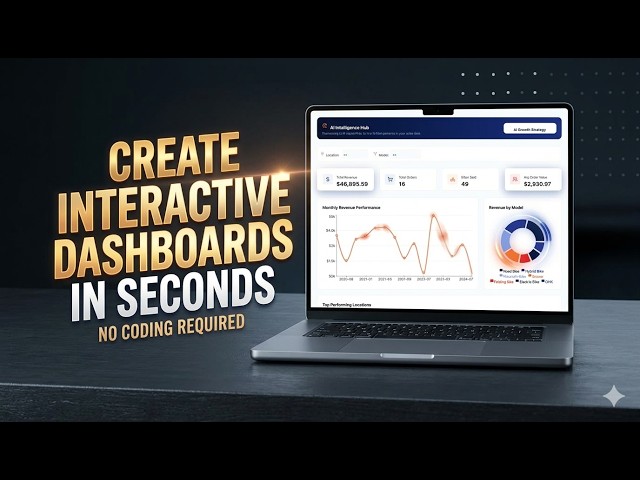 Create Interactive Dashboards in Seconds (No Coding Required!)