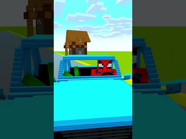 🏎️💨⚡💥 Spider-Man & JJ Car Race Against Rumi & Jinu! #jjandmikey #spiderman