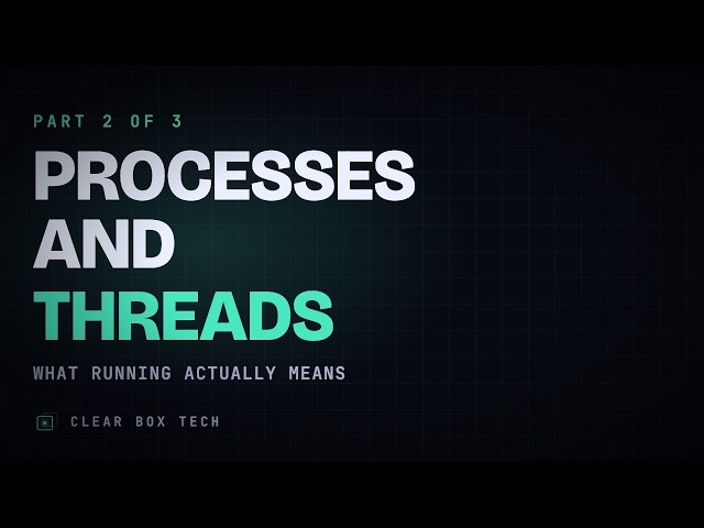 Processes and threads: what running actually means | From Prompt to Processor 2/3